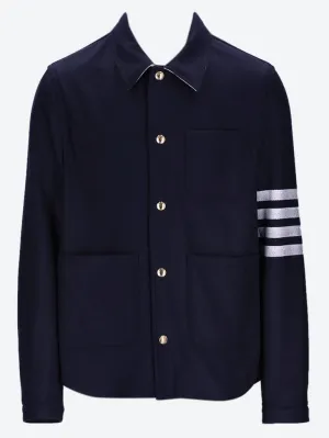 4 bar melton utility jacket