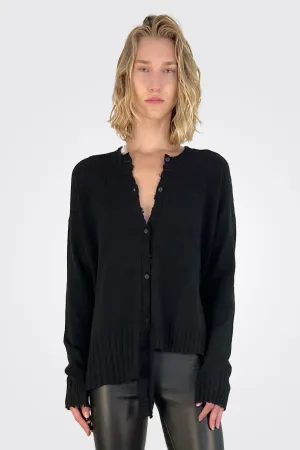 Asymmetrical Cardigan - Black