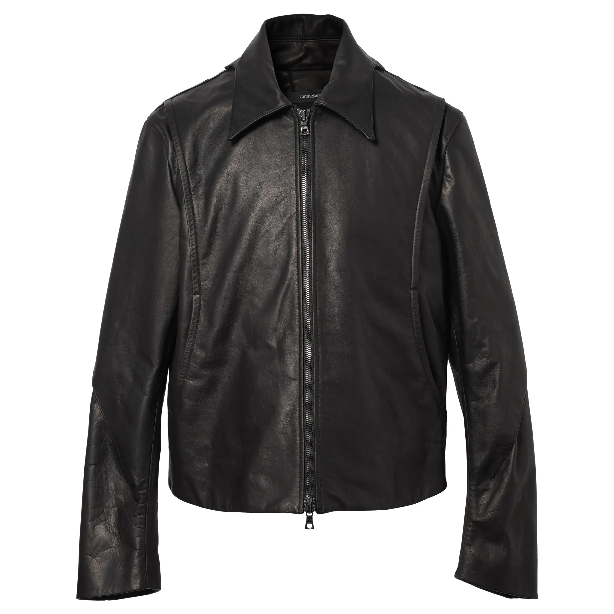 BATWING LEATHER JACKET / BLACK