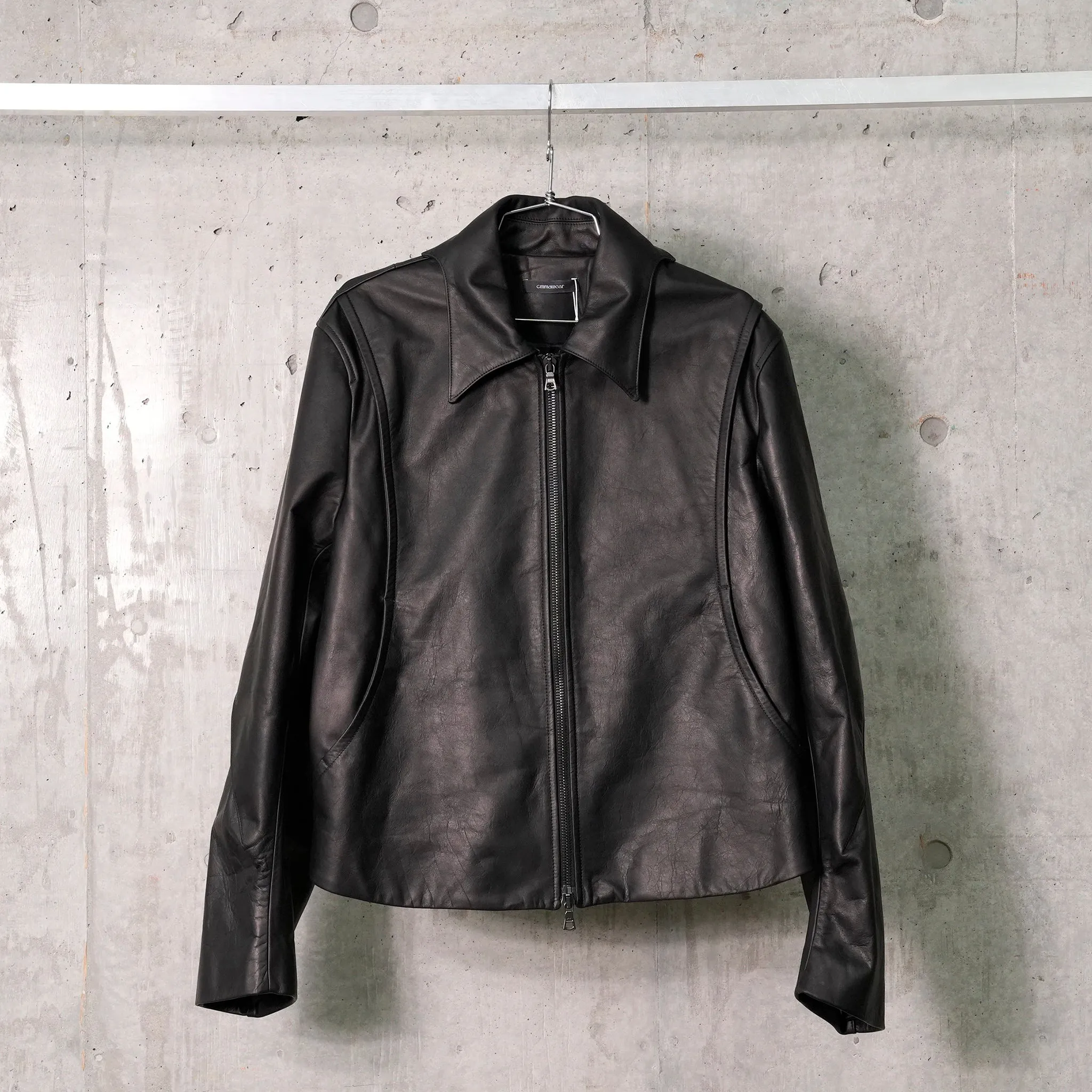 BATWING LEATHER JACKET / BLACK
