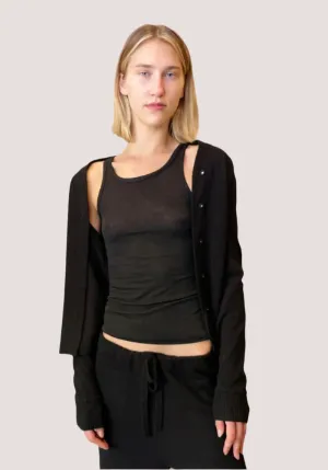 Cashmere Cardigan - Black