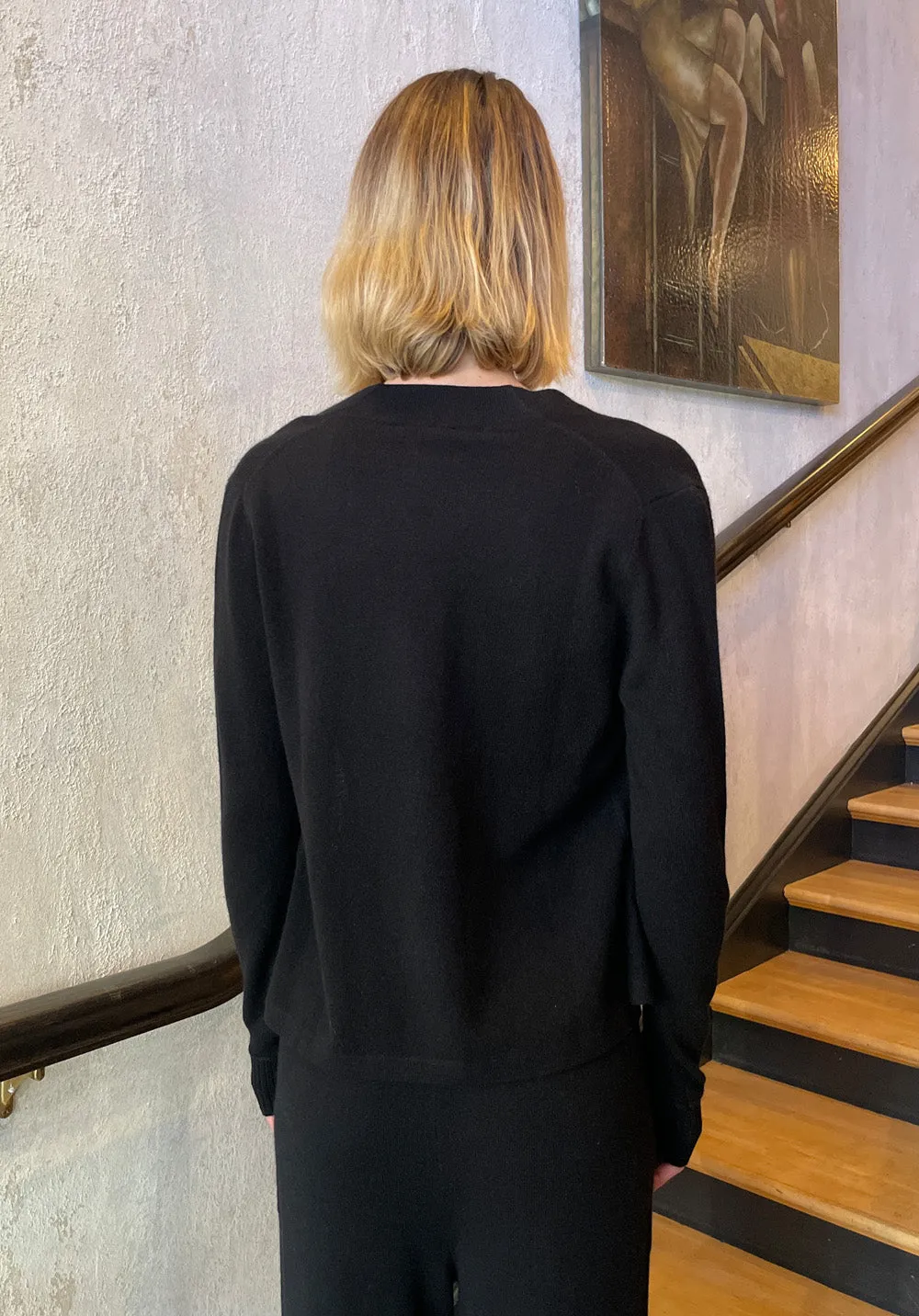 Cashmere Cardigan - Black