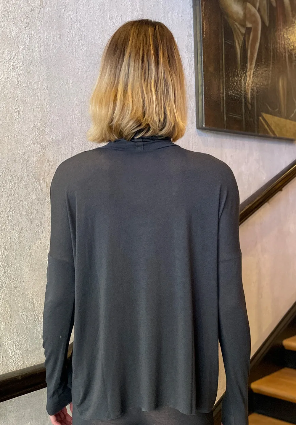 Cashmere Cardigan - Graphite