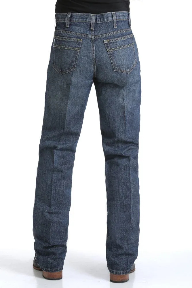 Cinch Men's Relaxed Fit Whie Label Jean- Dark Stone
