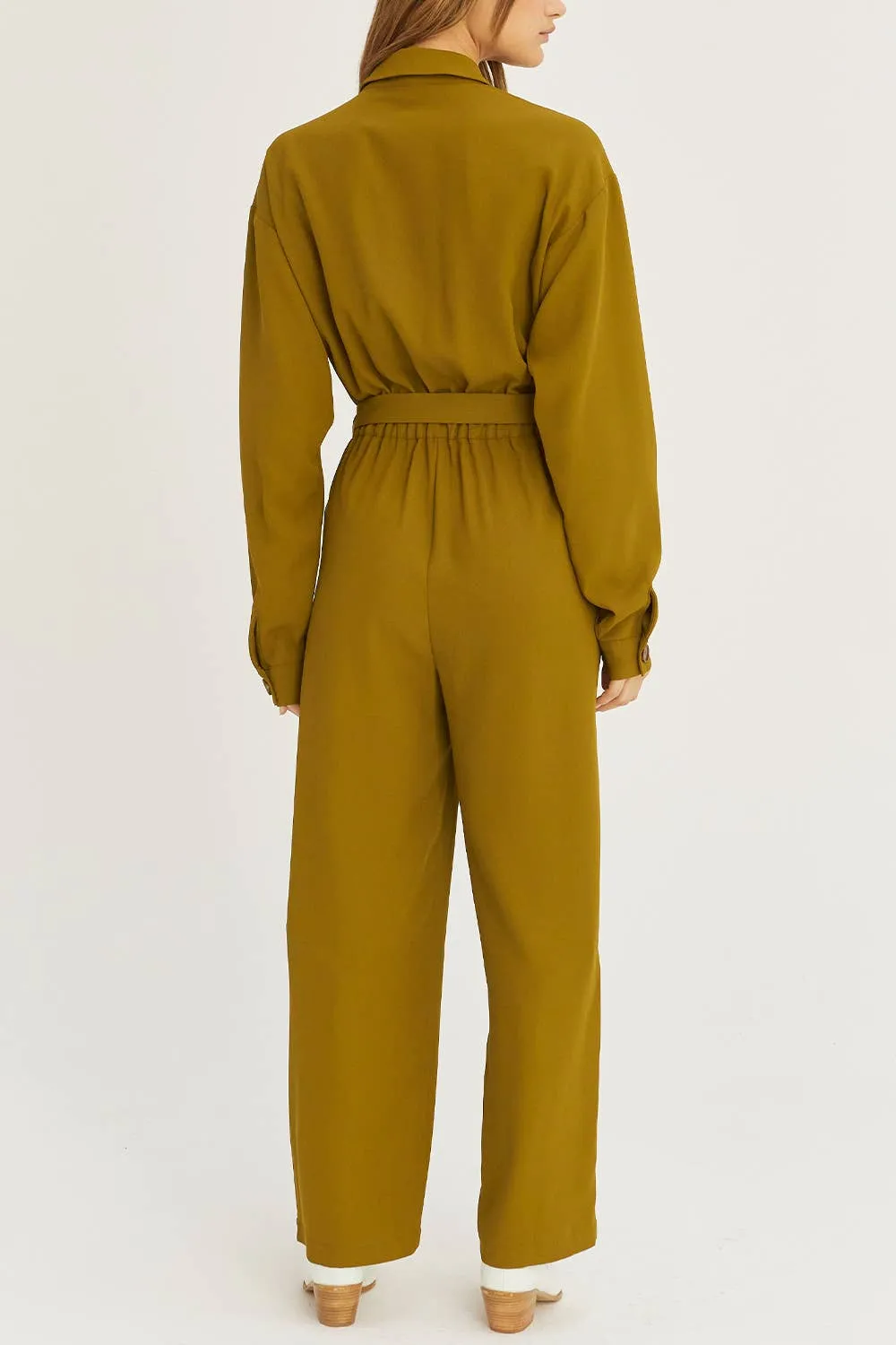 Flora Jumpsuit Long Sleeve Utility by Crescent