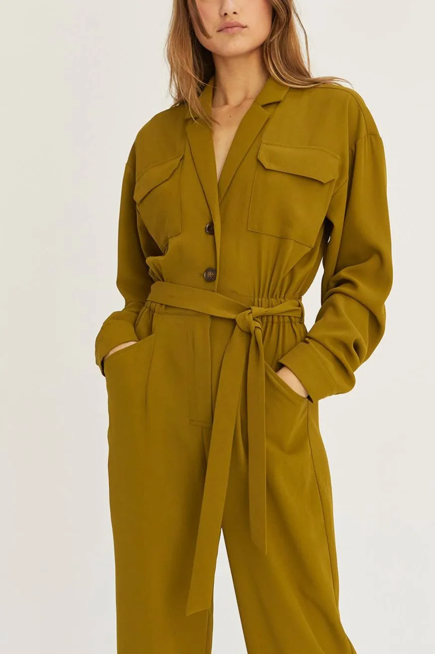 Flora Jumpsuit Long Sleeve Utility by Crescent