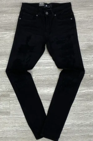 Focus- distressed R&R denim jeans (black)