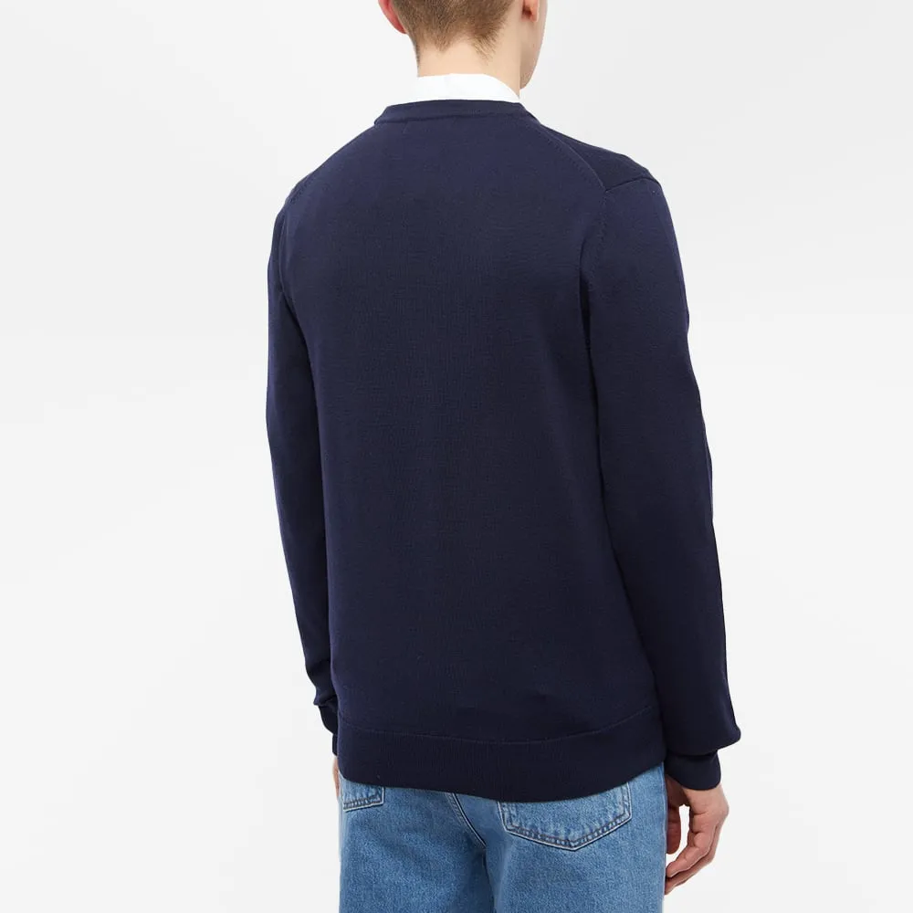 Fred Perry Merino Cardigan, navy blue