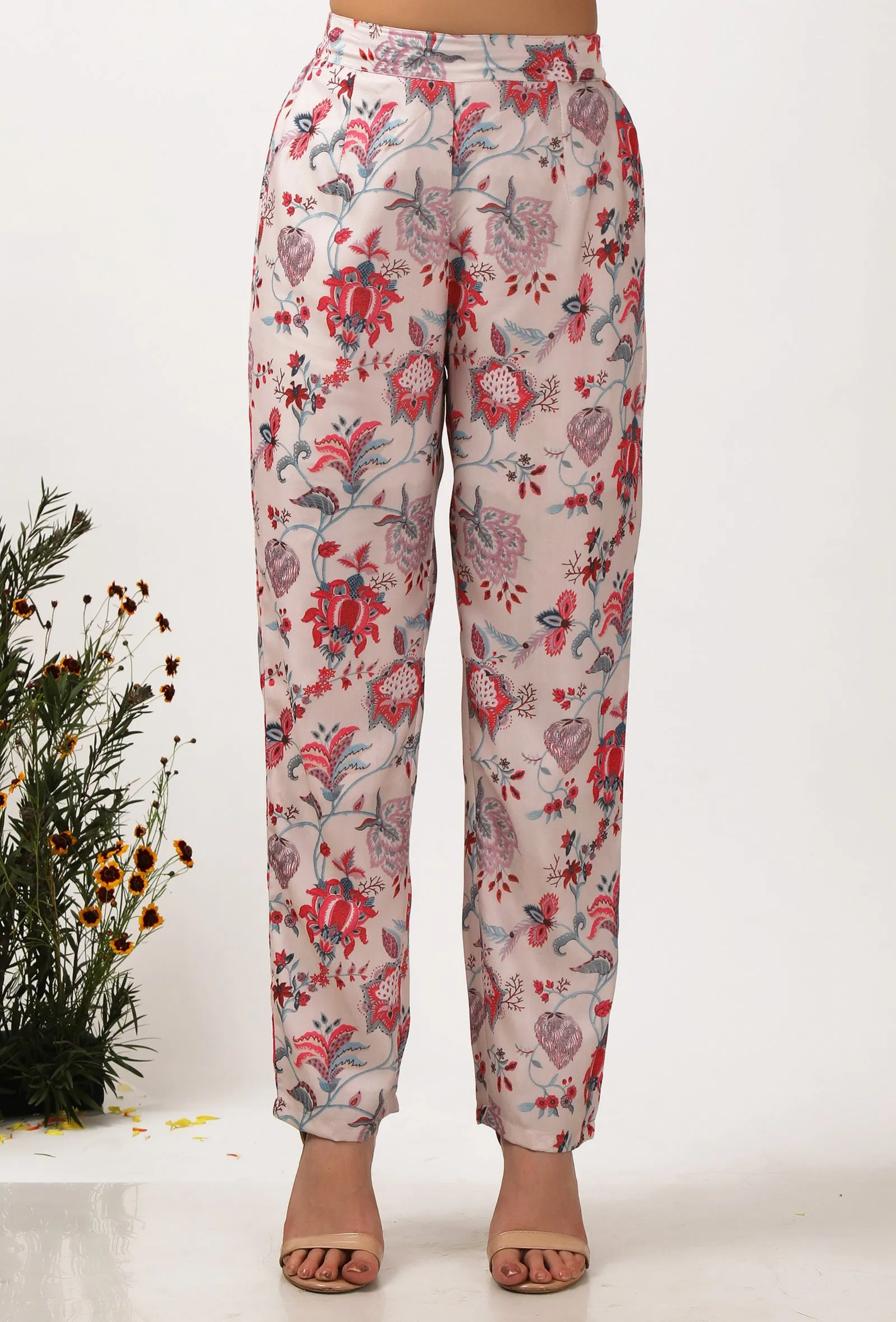 Nadia Floral Chintz Narrow Fit Pants