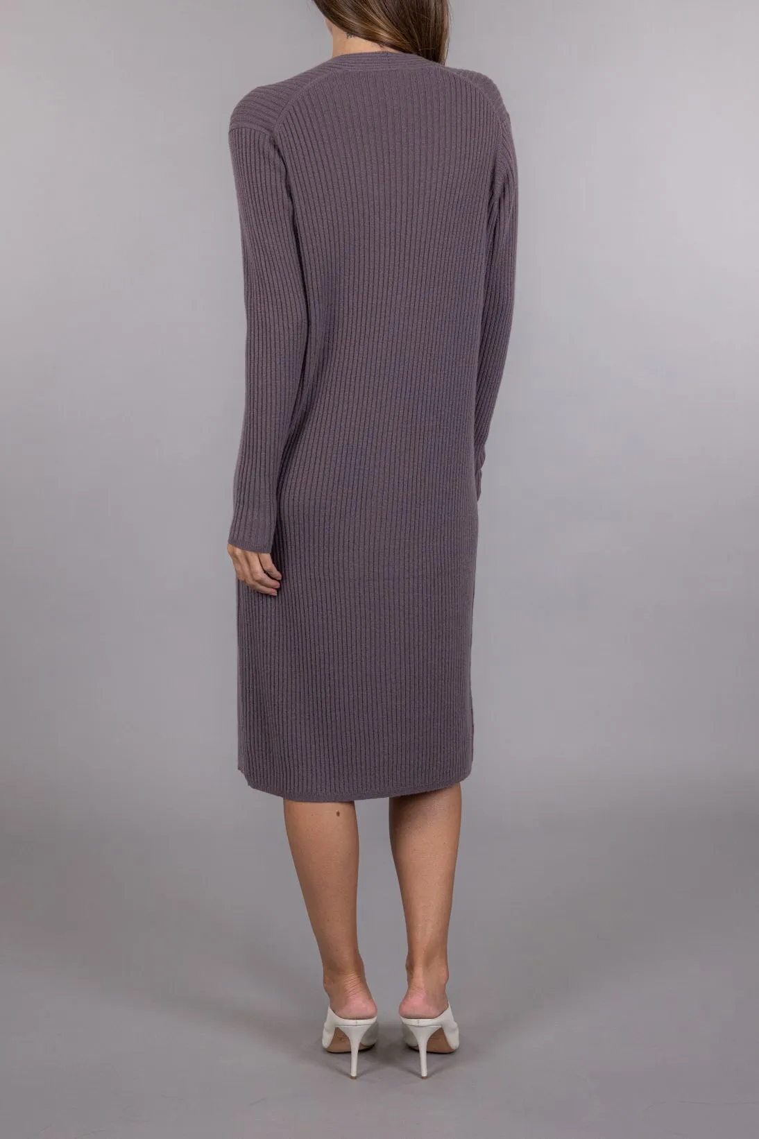 RIBBED CARDIGAN