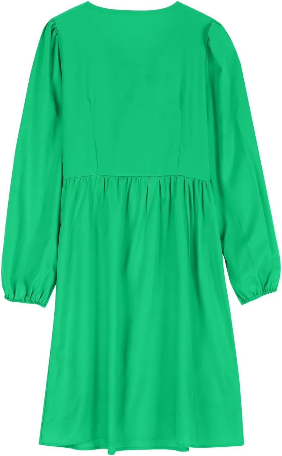 Womens Plus Size Fall Dresses Midi Trendy Lantern Long Sleeve Dress Elegant Solid Flowy Swing Cocktail Party Dresses